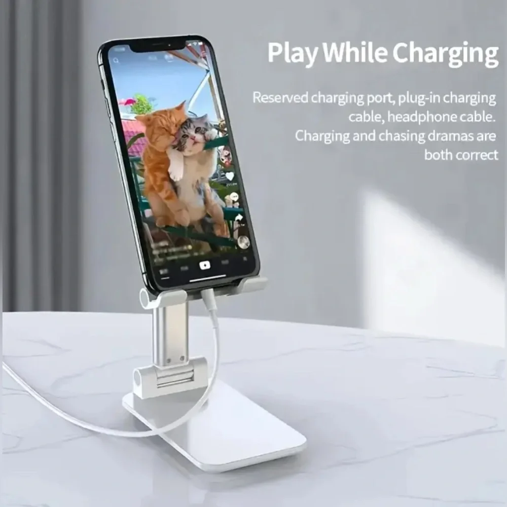 Adjustable White Phone Stand